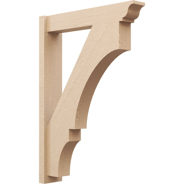Ekena Millwork 6-in W x 30-in D x 42-in H Balboa Trad Rough Cedar Woodgrain TimberThane Outlooker, Primed Tan OUTUR060X30X42BOA04RCPR - main